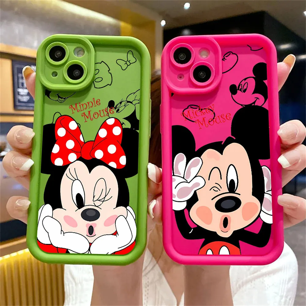 Case for Samsung Galaxy A20 A04e A20s A10s A31 A04s A51 A30 A50 A21s A04 A05s A71 A03 Mickey Minnie Cute Soft Cover