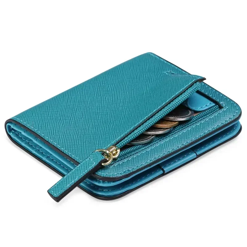 

New Fashion Women's PU Coin Purses Leather Pocket Short Wallet Ultrathin Card Holder Wallet Multi-functio