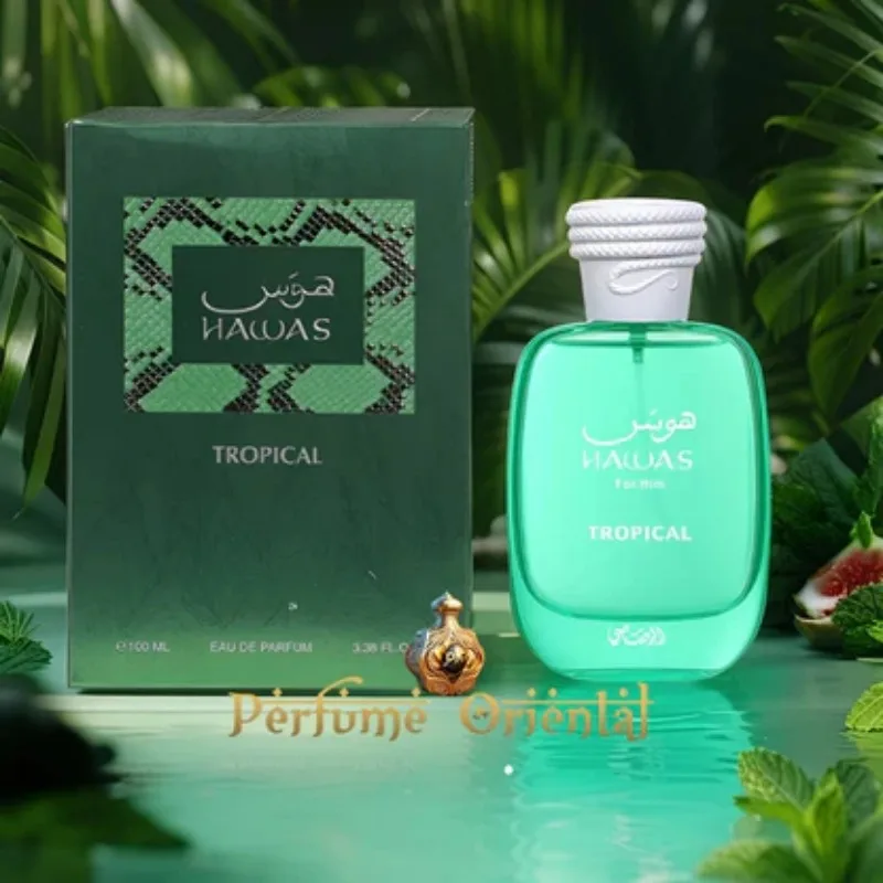 100 مللي RASASI Hawas Tropical Eau De Parfum Spray Para Hombre فرمون عطر المرأة العربية فرمون كولونيا رجل