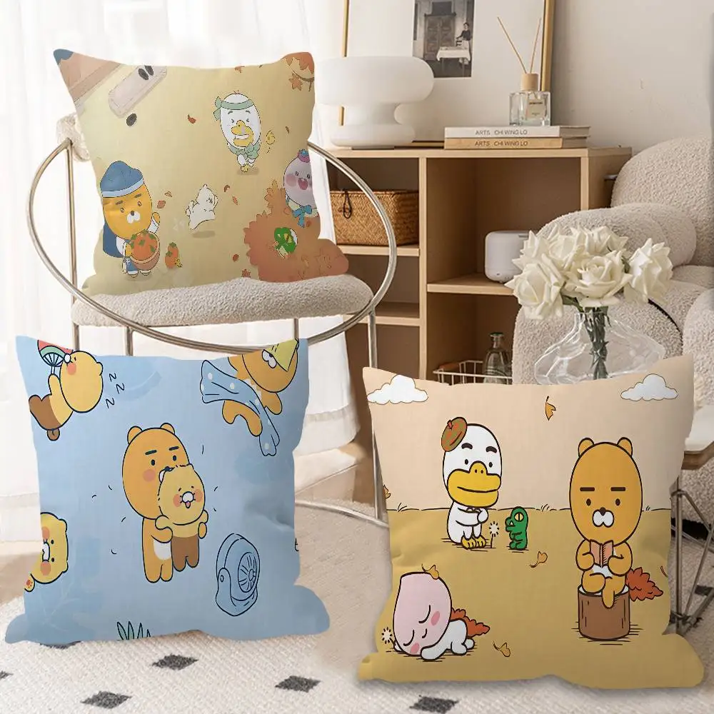 Kaawaii K-KAKAO Cute F-FRIENDS Pillow Gift Home Office Decoration Bedroom Sofa Car Cushion Cover case 45x45