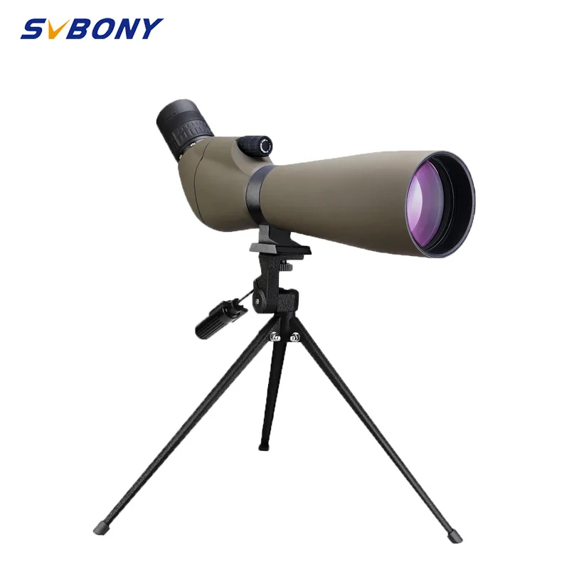 svbony sv401 telescopio de observacao ipx6 a prova dagua 2060x80 mm material de suporte totalmente metalico fmc bak4 para observacao de aves e caca ao ar livre 01