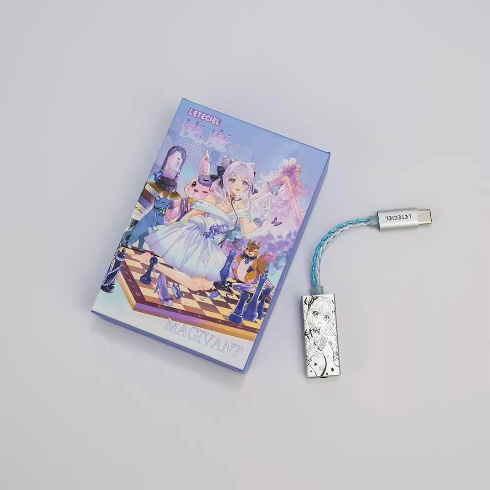 Antarmuka output headphone LETECIEL MAGIVANT 3.5mm, elemen sekunder, dekoder HIFI portabel, amplifier headphone