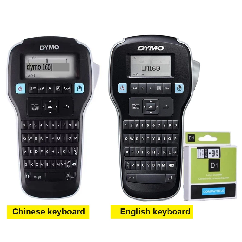 

DYMO LM 160 Protable label maker print 6mm/9mm/12mm Cable stickers label printer For D1 label tapes 45022 45013 45010