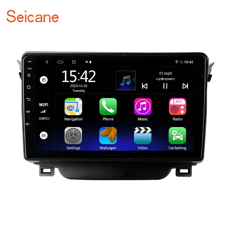 

Seicane 9 inch Android 10.0 Car Radio Multimedia Player for 2015 Hyundai I30 GPS Navigation HD touchscreen USB support Carplay