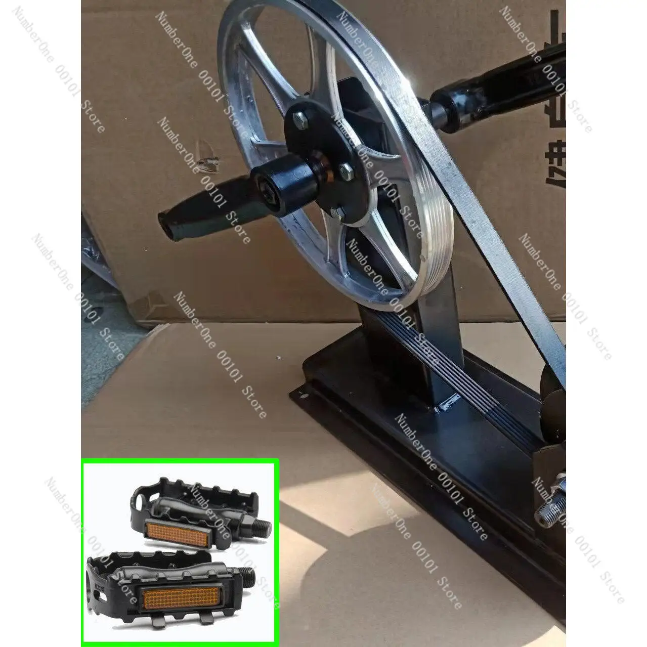 Hand-cranked and foot-pedal brushless permanent magnet generator, high-power fitness power generation, can be restored to electr