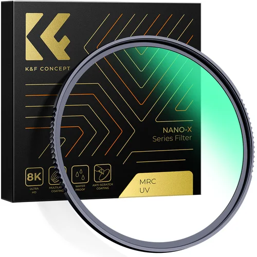 Imagen 1 del producto Filtro de protección MCUV HD de 37 mm-95 mm de K&F CONCEPT con 28 revestimientos multicapa, filtros UV para lentes de cámara, serie Nano-X de 95 mm y 105 mm