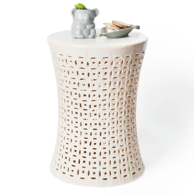 

Chinese ceramic ornaments, antique ceramic drum stool crafts, antique home furnishings