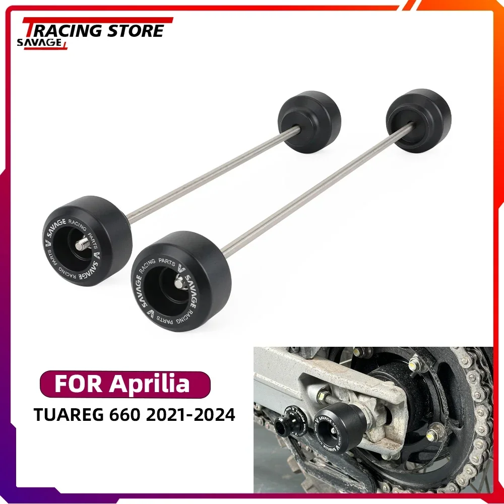 

Motorycle For Aprilia Tuareg 660 Front Rear Wheel Axle Fork Spindle Swingarm Slider Guard Crash Protector Tuareg660 Accessories