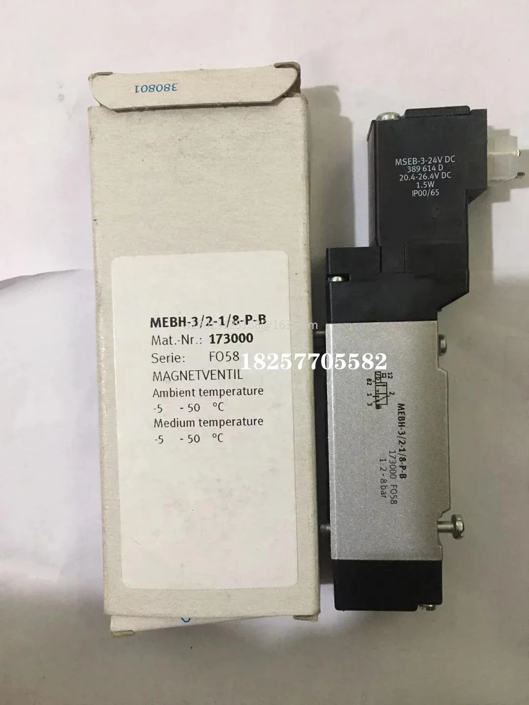 

Solenoid valve MEBH-3/2-1/8-P-B 173000 173404