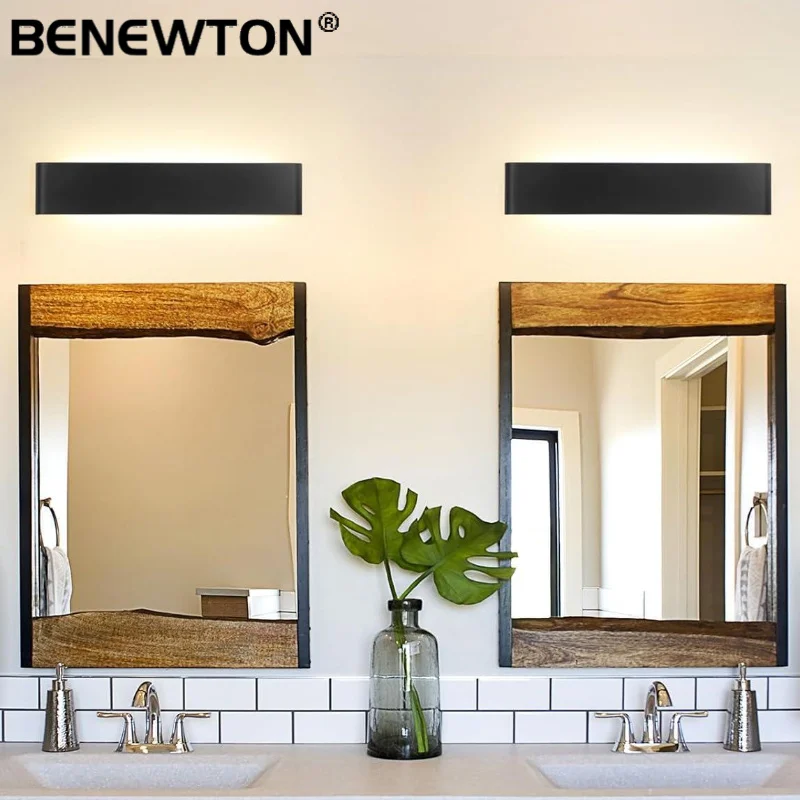 

Светодиодные зеркальные светильники, настенные светильники, алюминиевые, 15 Вт, водонепроницаемые, светодиодные, для зеркала для макияжа, ванная комната, прихожая, гараж, внутреннее зеркало, передняя лампа