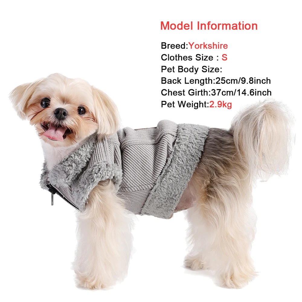 Hundemantel Fleece Fr Kleine Hunde  Warmer Wintermantel Hundejacke Mit  D-Ring, Fleecepullover Fr Hunde & Katzen