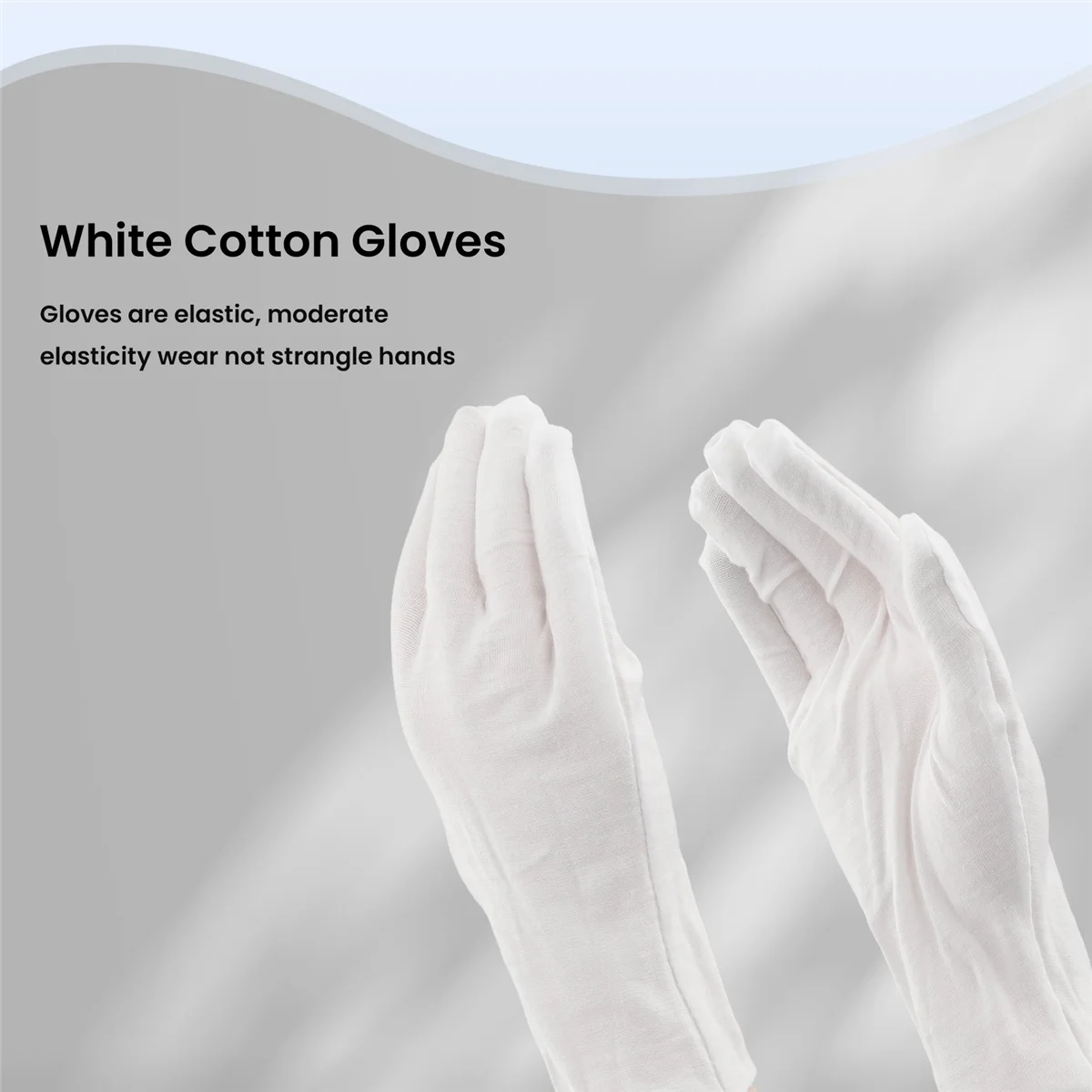 【اليوم فقط!】قفازات قطنية بيضاء، قفازات مضادة للكهرباء الساكنة، قفازات واقية لعمال الأعمال المنزلية