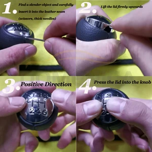 Arabanın içi, vites topuzu, Koldaki otomatik Top, Araba aksesuarları, 5 hız, Peugeot için 6 hız 307, 308, 3008, 407, 5008, 807, Citroen C3, C4'ün, Arka no. 6 döviz 6 büyük satış