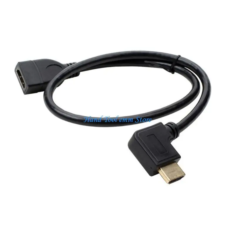 

H37F Durability PVC and Copper HDTV Cable with L Shaped Connectors HDTV Male Cable for Stable and Flexible Use