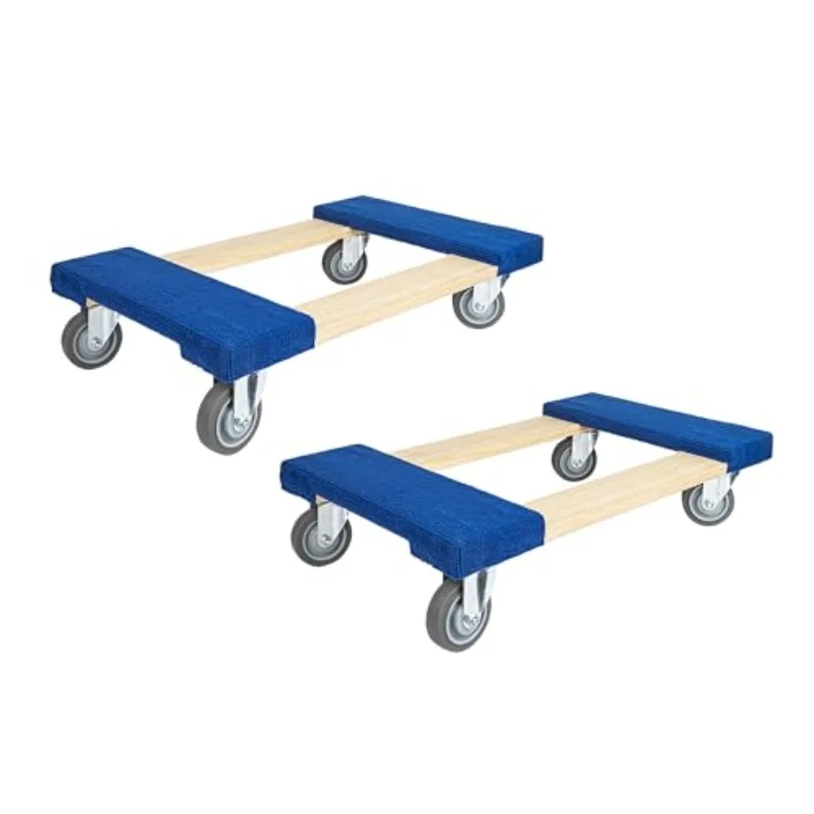 

Furniture Dolly 30 x 8 for indoor moving, hardwood construction, natural wood color, 1000 lbs capacity, fully assembled with 4