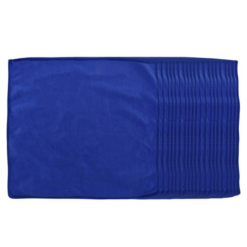 

40 PCS Car Home Kitchen Washing Clean Wash Cloth Blue Strong Water-Absorbing Soft Durable