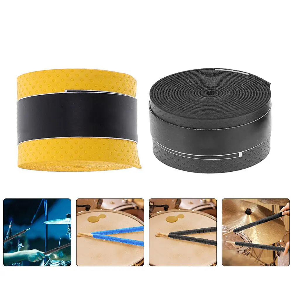 4Pcs Drum Stick Sweat Band Exquisite Workmanship Anti-Skid Effect Moisture Removal Drumstick Accessories Drum Wrapping Tape