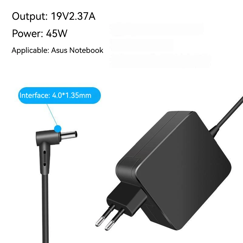 19V 2.37A 45W 4.0*1.35MM Laptop Ac Adapter Charger For Asus VivoBook E403NA F510UA X456U X540L F200CA Q301LP X202 Q301 TP300LD
