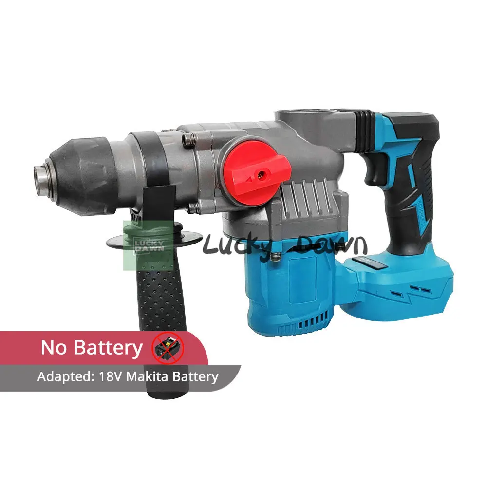 

Brushless Cordless Rotary Hammer 21V Rechargeable Electric Hammer For SDS Plus Impact Drill Electric Pick No Lithium Battery