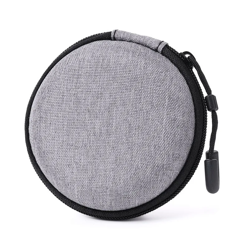Small Earphone Storage Bags Hard Shell Data Cable Organizer Bag Mini Tech Gadgets Portable Case Charger U Disk Zipper Pouch