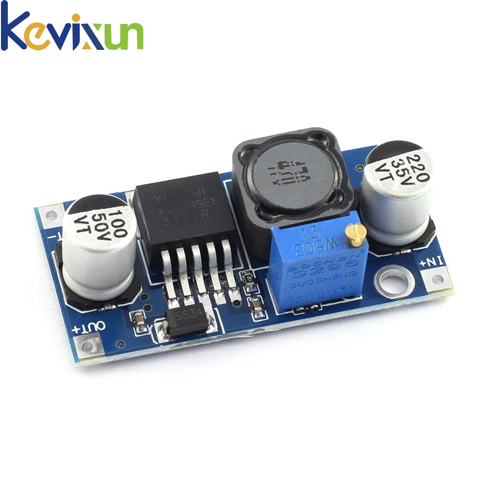 1-10PCS XL6009 4A Boost Converter Step Up Adjustable 15W 5-32V to 5-50V DC-DC Power Supply Module LM2577 Step-up Module