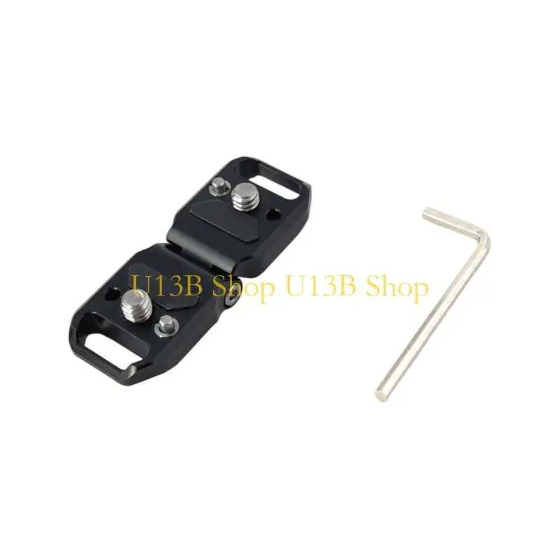 U13B Studio Grade 1/4In Foldable Camera Mount Plate 180° Rotating Damping System For Stable Photography