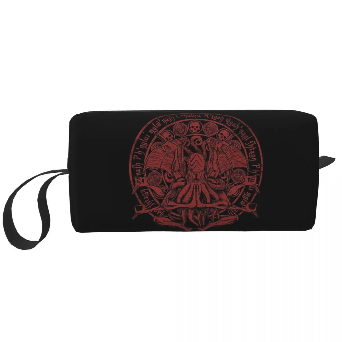 The Idol - Cthulhu Red Variant Makeup Bag Cosmetic Organizer Dopp Kit Toiletry Cosmetic Bag for Women Beauty Travel Pencil Case