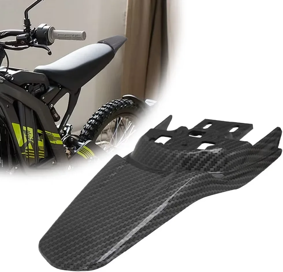 

Motorcycle Mudguard Rear Fender Carbon Fiber Motocross Upgrade Accessories For Sur Ron Light Bee X Ebike Dirt Bike Parts