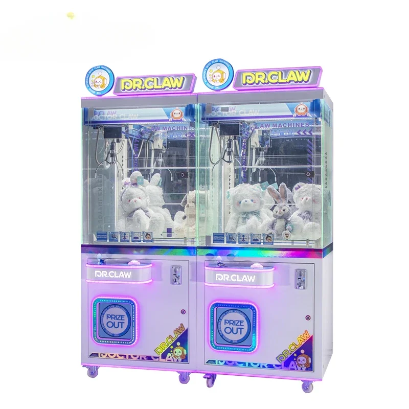 plush gripping coin mini claw machine with bill acceptor maquinas de peluches mini crane machine crane game vending machine doll