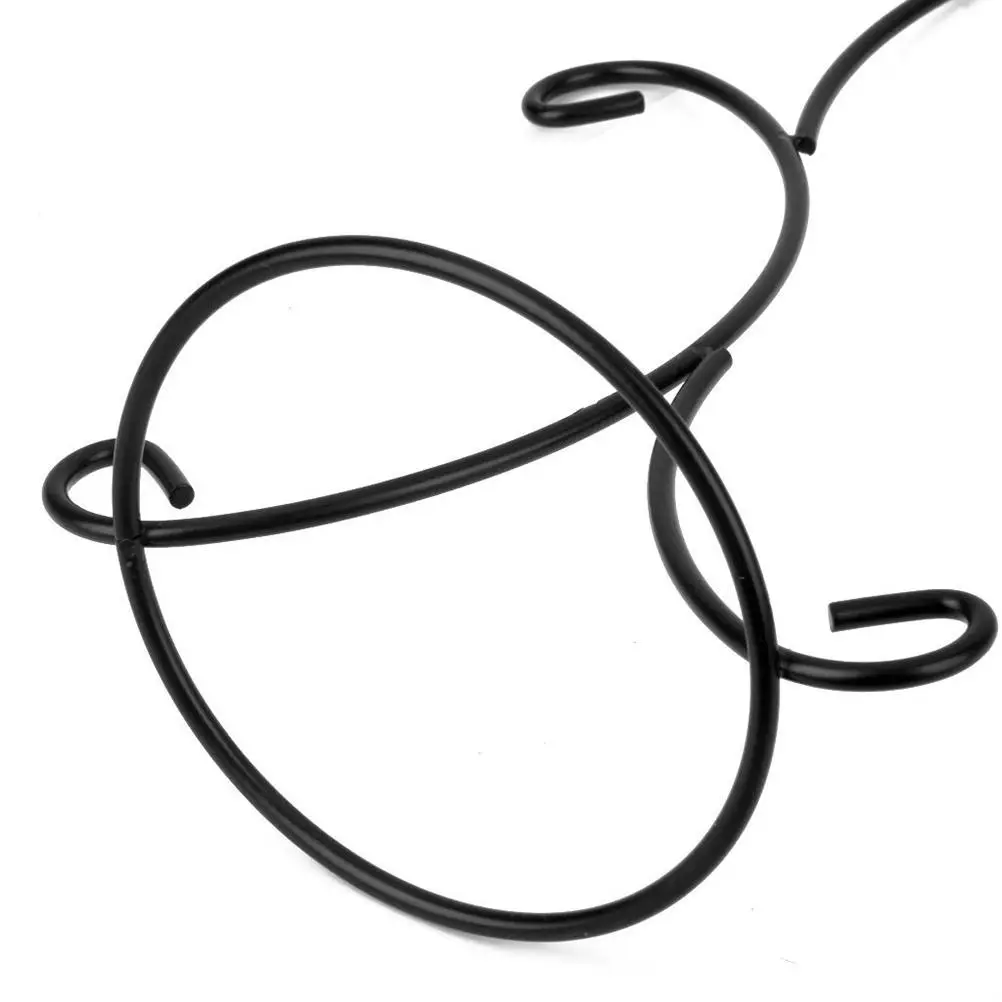 

Ironwire Vase Stand 2 Hooks Black 36cm Durable Decor Plant Holder Glass Plant Hanging Holder Vase Stand