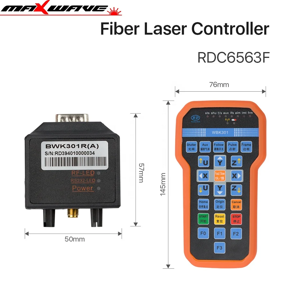 Fiber Laser Cutting Machine Control System Control Panel Board Original Ruida RDC6563F BM138