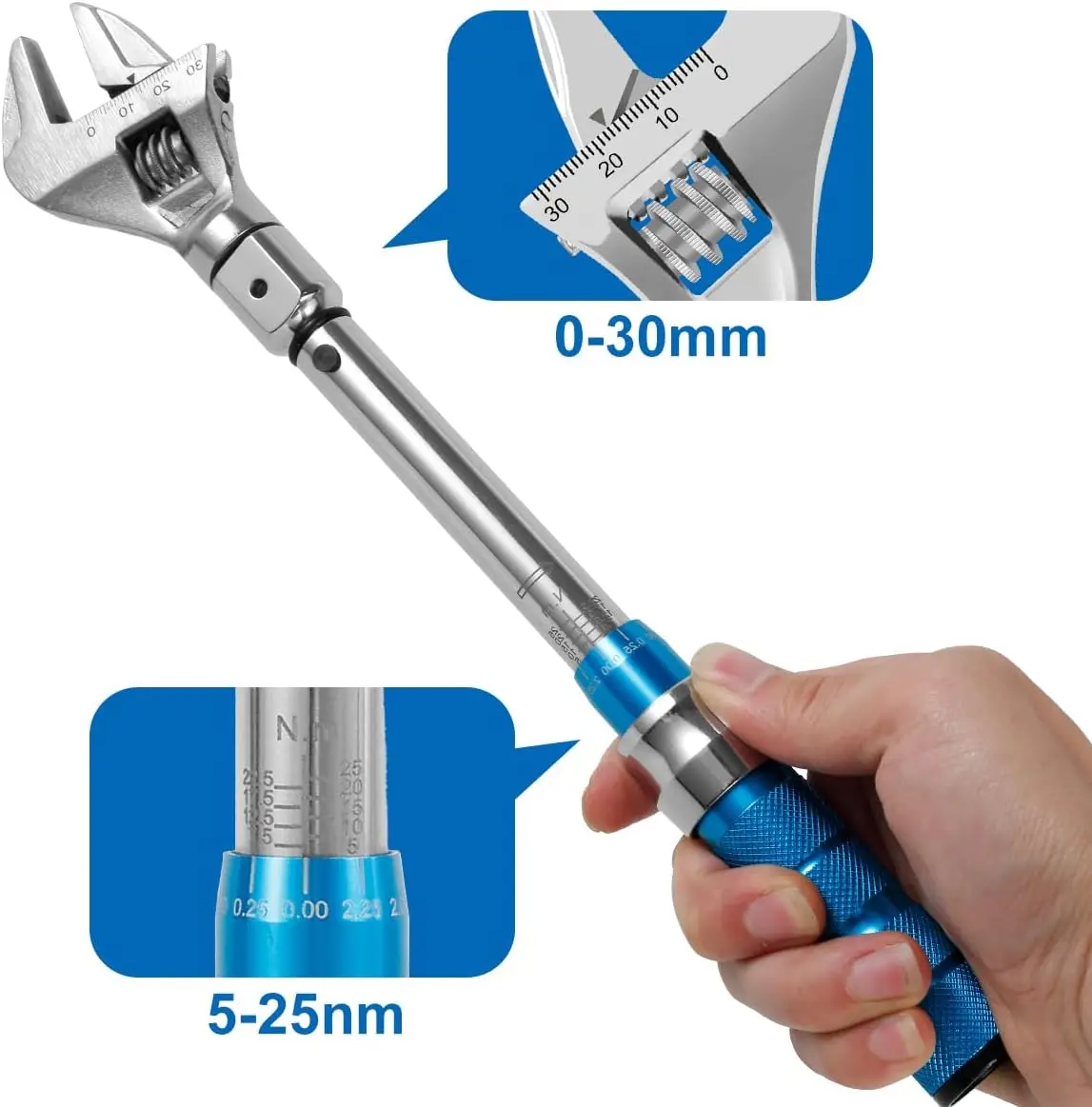 TINSOL Torque wrench with adjustable scale, high-precision preset torque, kilogram spark plug automotive repair tool