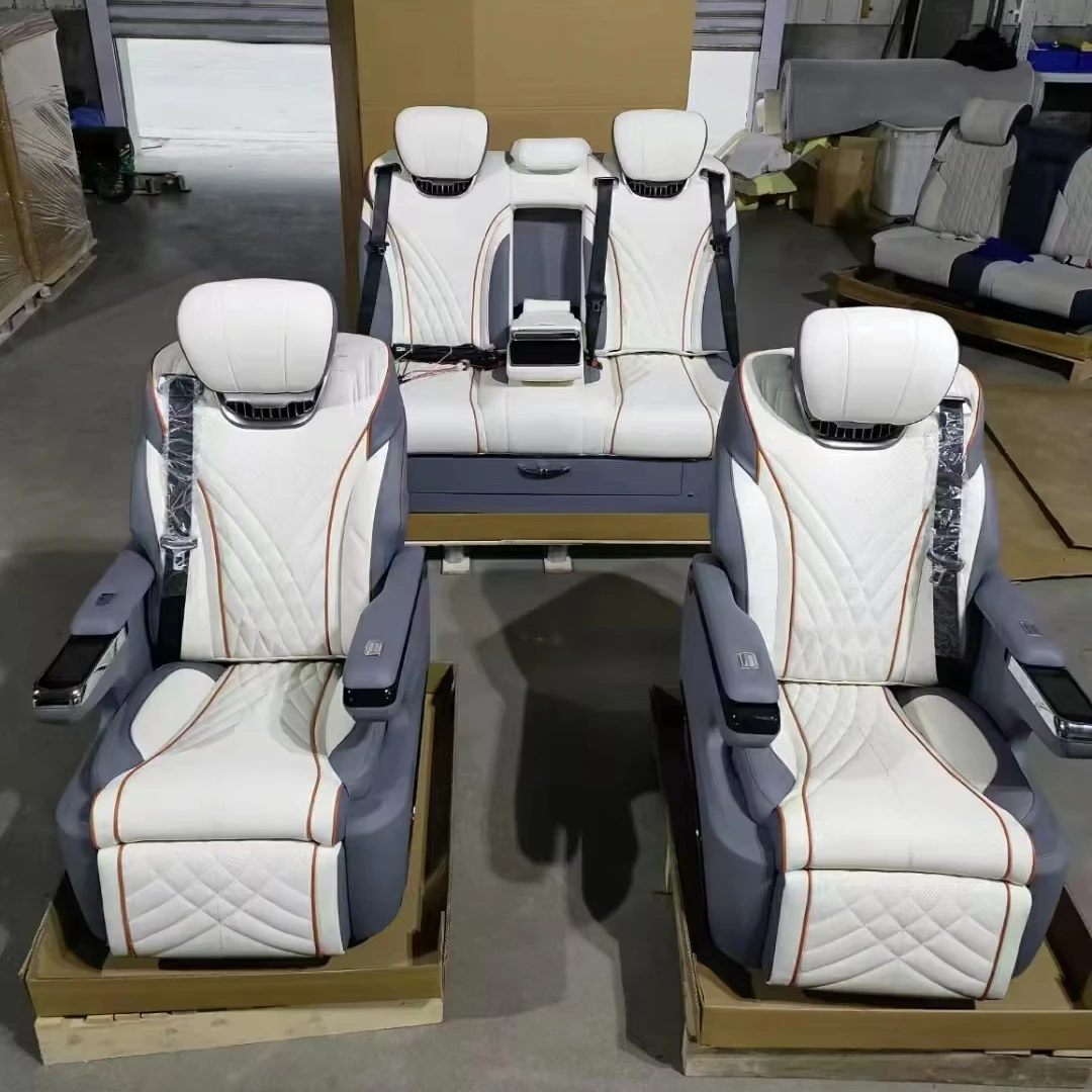 New Luxury May bach VIP Van Sport Aero Seat OEM Logo Vito W447 Sprinter Leather T0 y0ta Car Seat Manufacturer with Document Bag