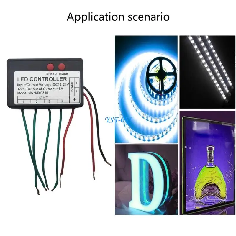 

E15A Practical LED Lighting Controller for Business Signs Smooth Fade Transitions