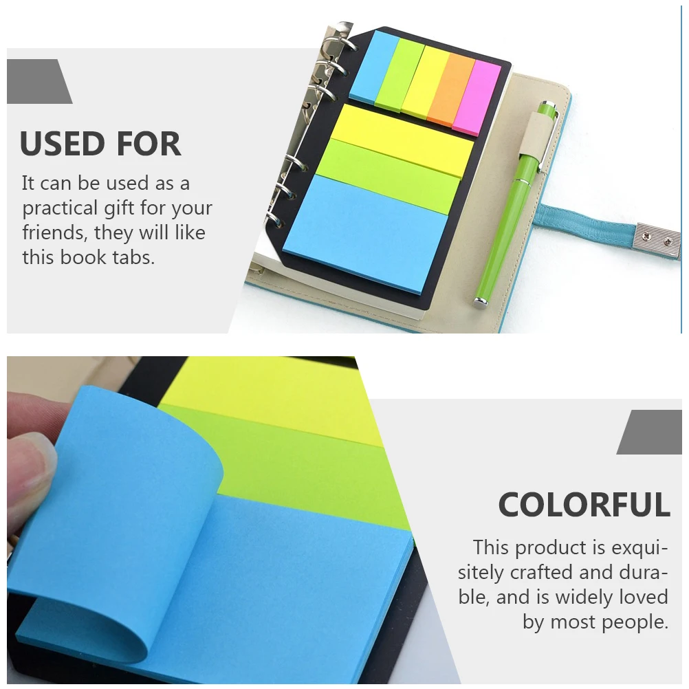 

2 Books Page Markers Sticky Tabs Mini Binder Accessories Notes Flags Household Stickers Compact Markers Self adhesive