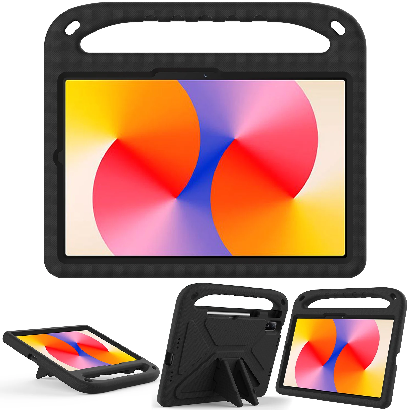EVA Case For Huawei MatePad SE 11 2024 2023 2021 Built-in Kickstand Kids Friendly Cover Shockproof Protection With Hand Holder