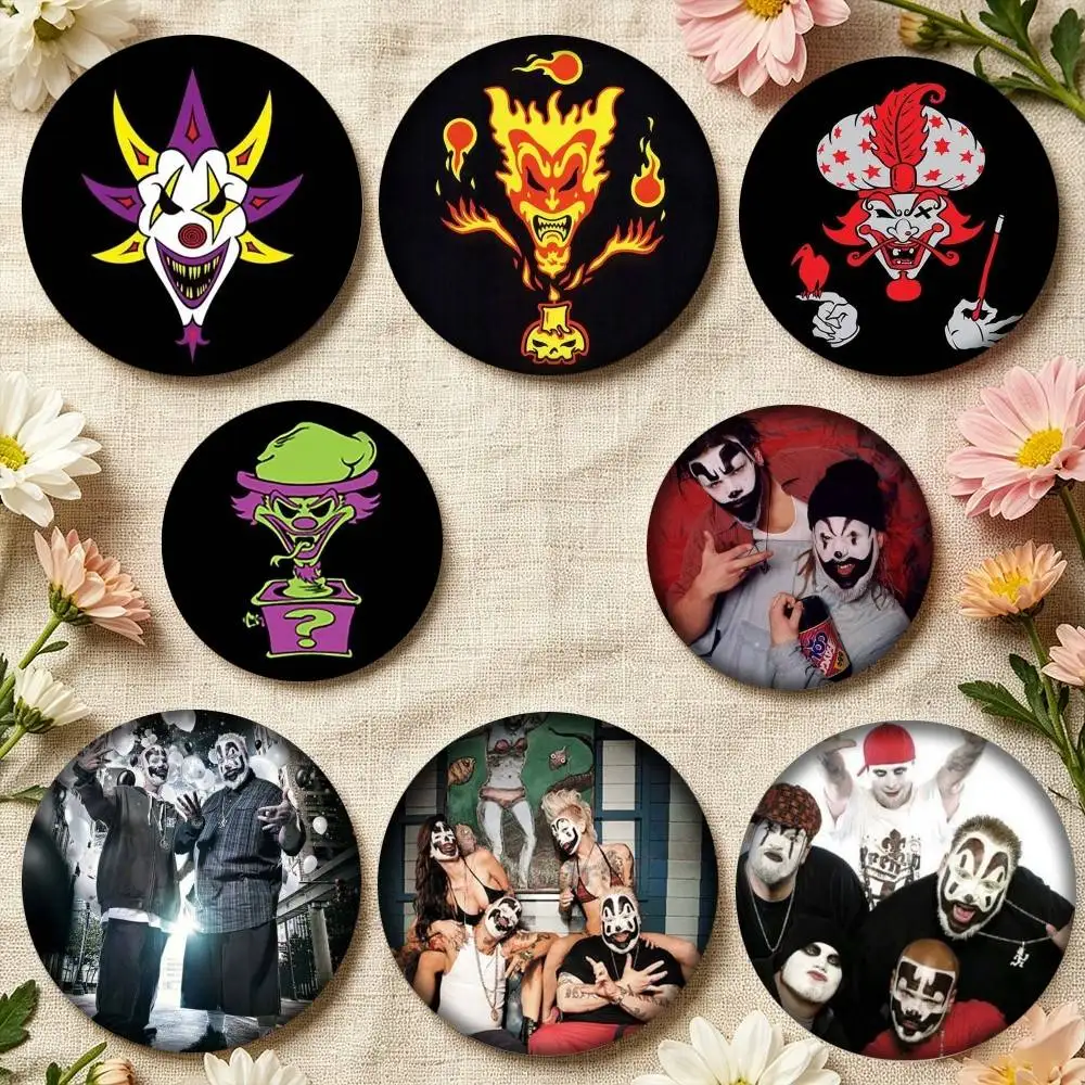 Hip Hop I-Insane Clown Posse ICP 25 32 44 58 75mm Badges Personalized Round Brooches Pins Accessory Gift