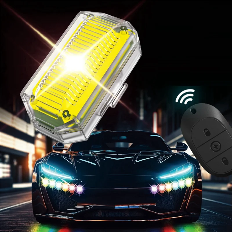 

ABHZ-стробоскопические огни для автомобиля, мотоцикла, светодиодная вспышка, сигнальная лампа для предотвращения столкновений, водонепроницаемый беспроводной пульт дистанционного управления для автомобиля, велосипеда