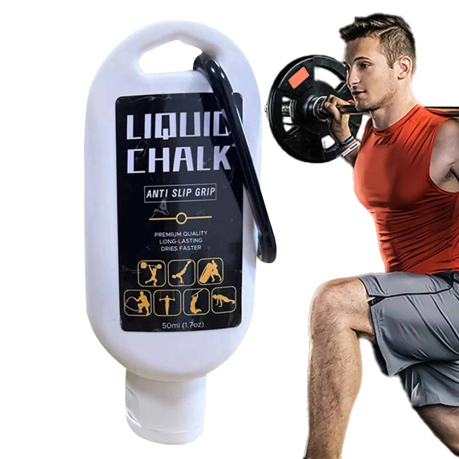 50 مللي الرياضة LiquidChalk مسحوق المغنيسيوم اللياقة البدنية رفع الأثقال عدم الانزلاق كريم قبضة رفع الأثقال تسلق الصالة الرياضية