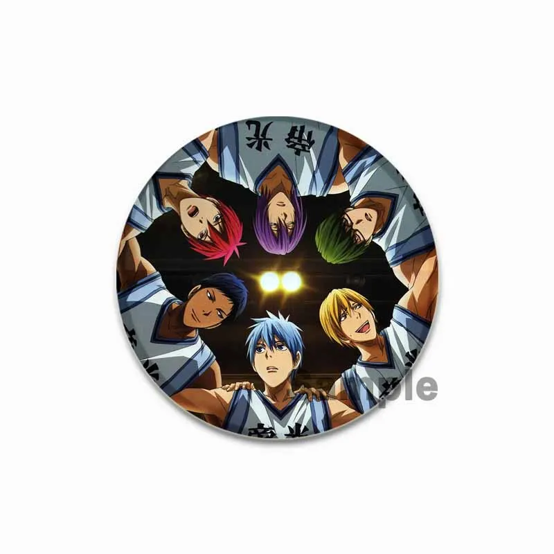 Anime Kuroko\'s Basketball Kuroko Tetsuya Aomine Badges Akashi Kagami Murasakibara Pins Icons Brooches Handmade Gifts 32/44/58mm