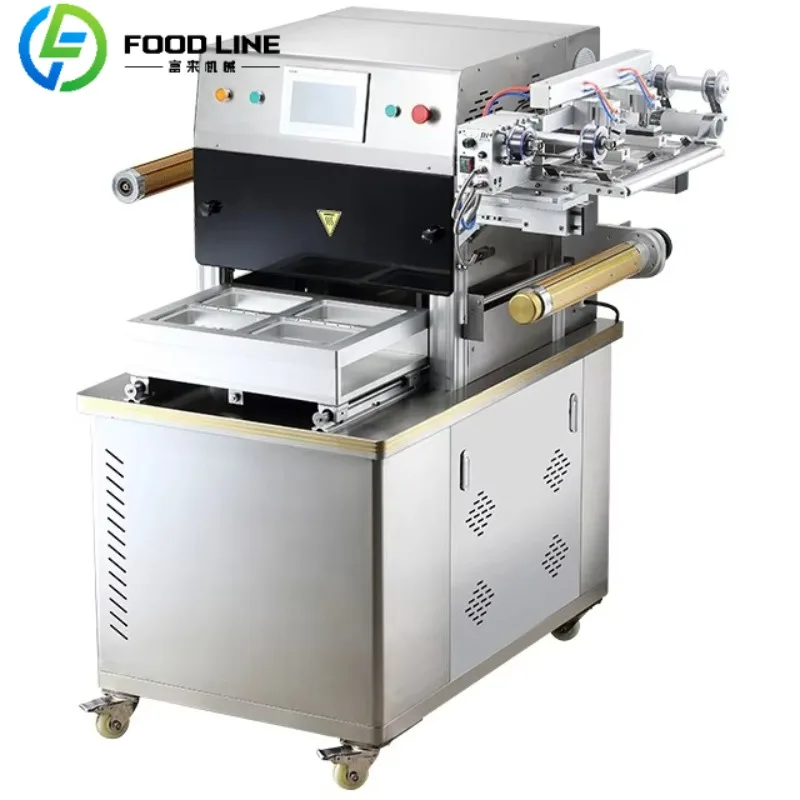 

Seafood Food Automatic Pneumatic Sealer Machine Nitrogen Vacuum Tray Sealing Machine