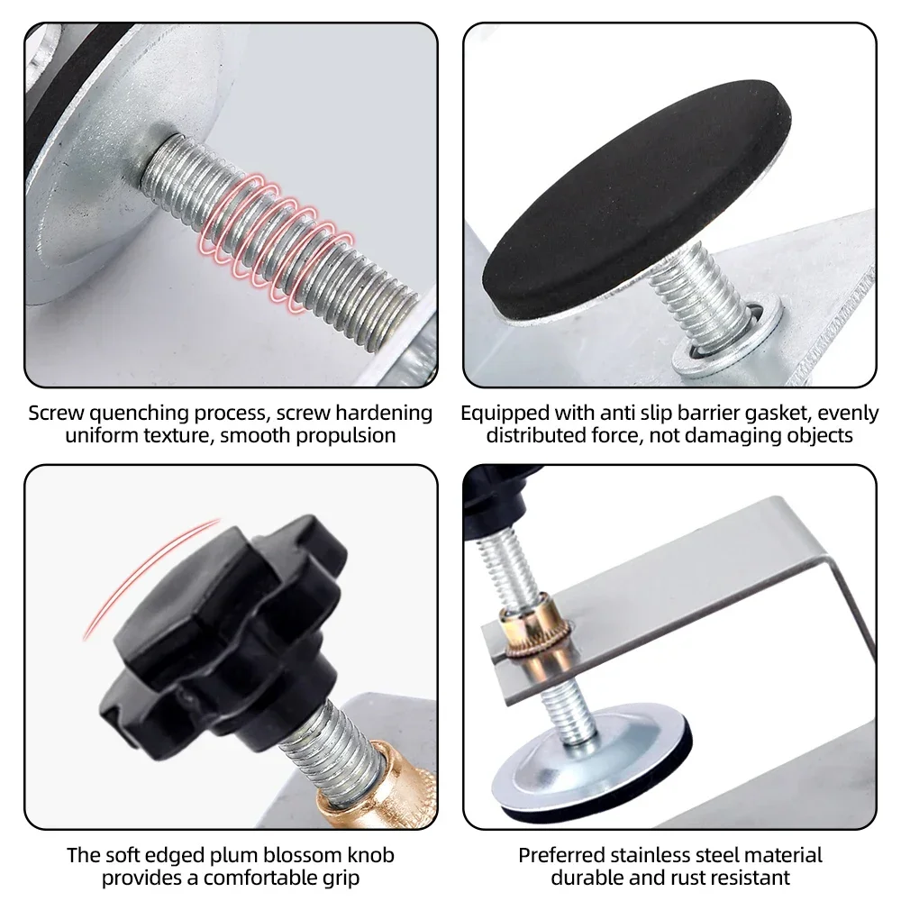 C Clamp Cabinet Hardware Jig Drawer Fixing Clip for Install Door Drawer Front Knobs Pulls Handles Flexible Woodworking Tools