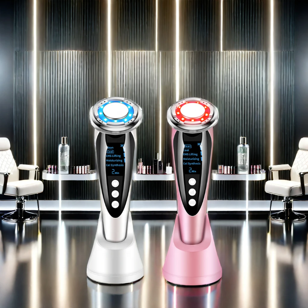 مكتبة ذكية للاستخدام اليومي، أداة تجميل آمنة ومخصصة حديثة لتنظيف الوجه مكركرنت، جهاز إزالة التجاعيد Ho #2