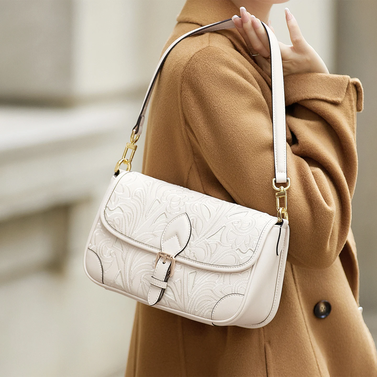 

NEW Embroidery Luxurious Women Leather Crossbody Bag First Cow Skin Winter Woman Fashion Bag Handmade Shoulder Bag Girl #YH689