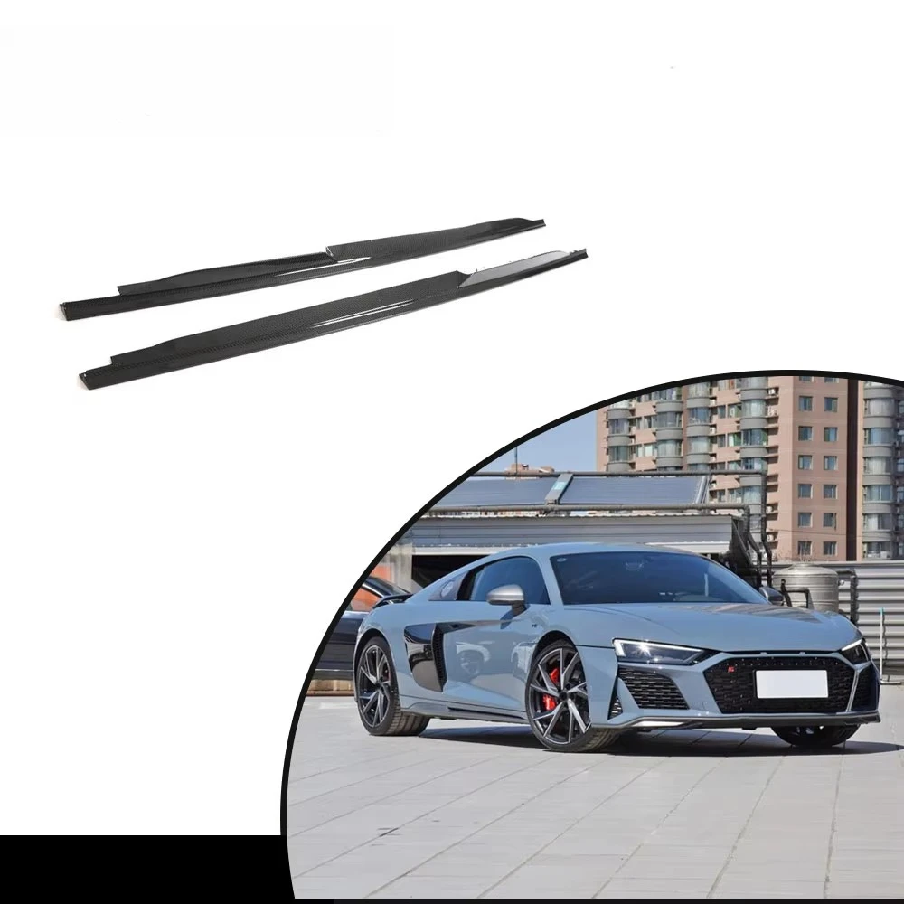 Product Customization Dry Carbon Fiber Side Skirts forAudi R8 V10 2020-2024 forAudi Q8 quattro 2,0