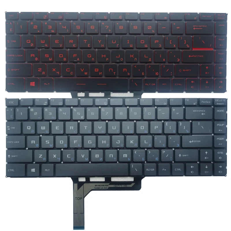 Imagem -01 - para Msi P65 P65 Creator 9se 9sf 9sg 8sd 8se 8sf Ps63 Moderna 8m Ps63 Moderna 8rc Russo Eua Espanhol Latino Teclado Laptop Retroiluminado para msi p65 p65 creator 9se 9sf 9sg 8sd 8se 8sf ps63 moderna 8m ps63 moderna 8rc russo eua espanhol latino teclado laptop retroiluminado 01