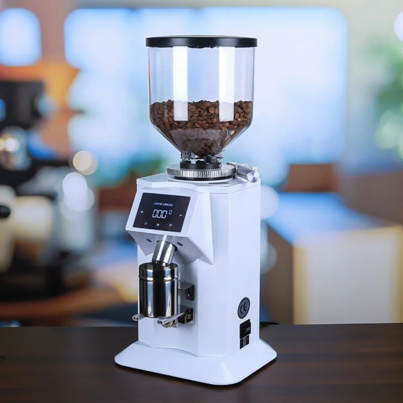Durable commercial and household stainless steel blade burr bean adjustable electric coffee grinder