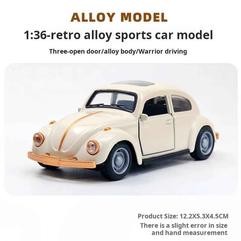 Modèle de voiture classique en alliage 1:36, jouet pour enfants, ornements de voiture à tirer, modèle de voiture pour garçon, jouet éducatif moulé sous pression