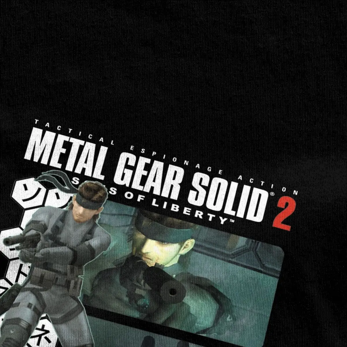 Solidny wąż Metal Gear solidne 2 T shirty męskie damskie 100% bawełna Vintage crewsneck MGS2 Tee Shirt odzież z krótkim rękawem pomysł na prezent