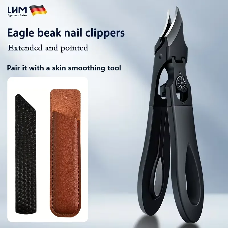 

Extra-Long Beak Nail Clippers Thick Nail Toe Nail Scissors Duty Stainless Steel Sliding Switch Nail with Nano Exfoliating File
